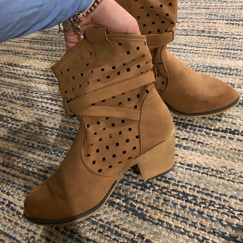 Tan boots